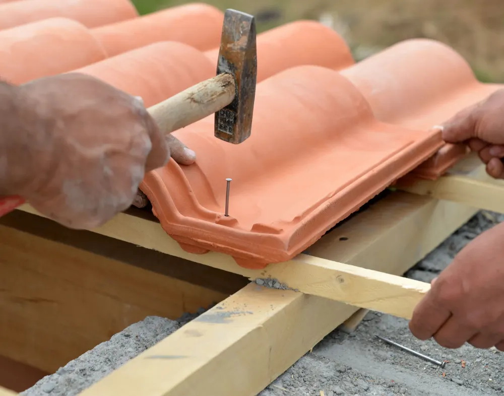 installation de tuiles